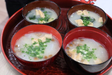 生徒発・カスタマイズ味噌汁を販売しました！